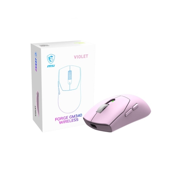 MOUSE USB OPTICAL WRL GAMING/FORGE GM340 WRL VIOLET MSI