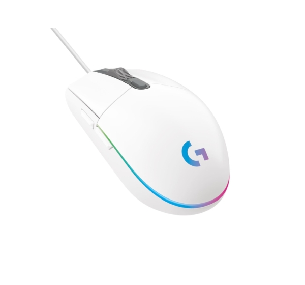 MOUSE USB OPTICAL G203/WHITE 910-005797 LOGITECH