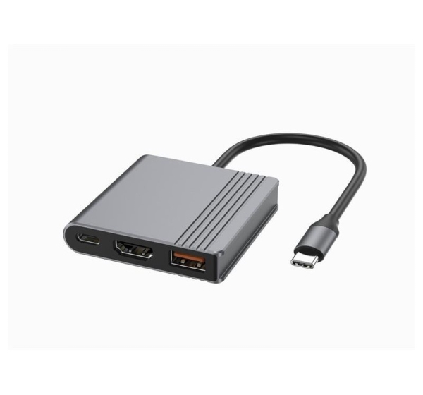 I/O ADAPTER USB-C TO HDMI/USB3/3IN1 A-CM-COMBO3-05 GEMBIRD