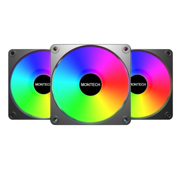 CASE FAN 120MM GF120 V2/ARGB PWM 3I1(B) MONTECH