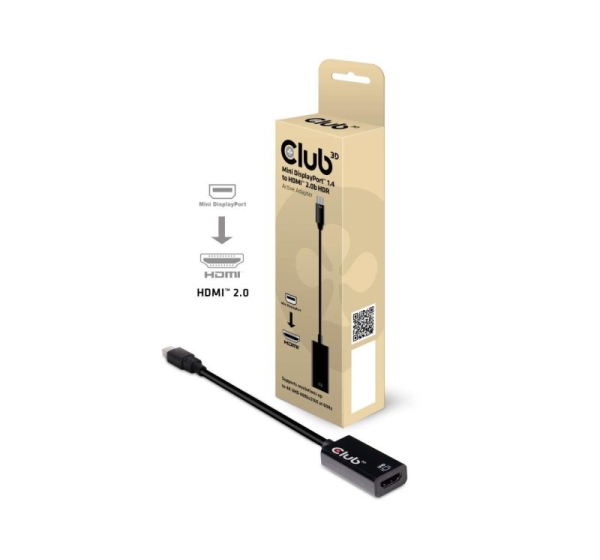 I/O ADAPTER MINI DP TO HDMI/ACTIVE M/F CAC-1180 CLUB3D