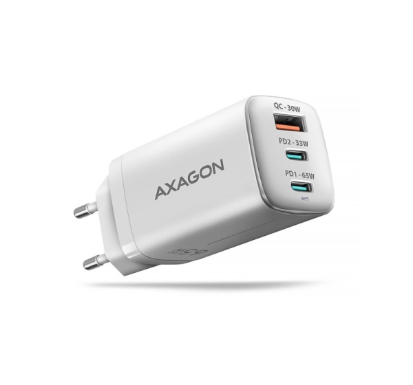 MOBILE CHARGER WALL USB 65W/GAN 3PORT ACU-DPQ65W AXAGON