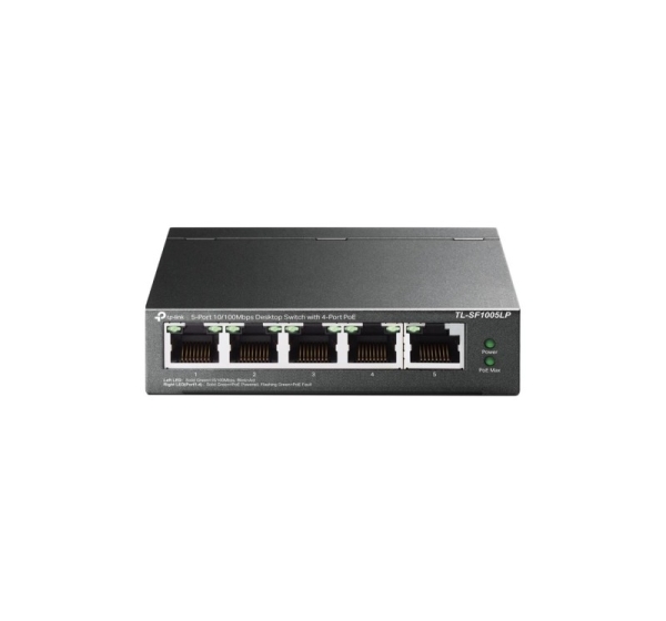 Switch|TP-LINK|5x10Base-T / 100Base-TX|PoE ports 4|TL-SF1005LP