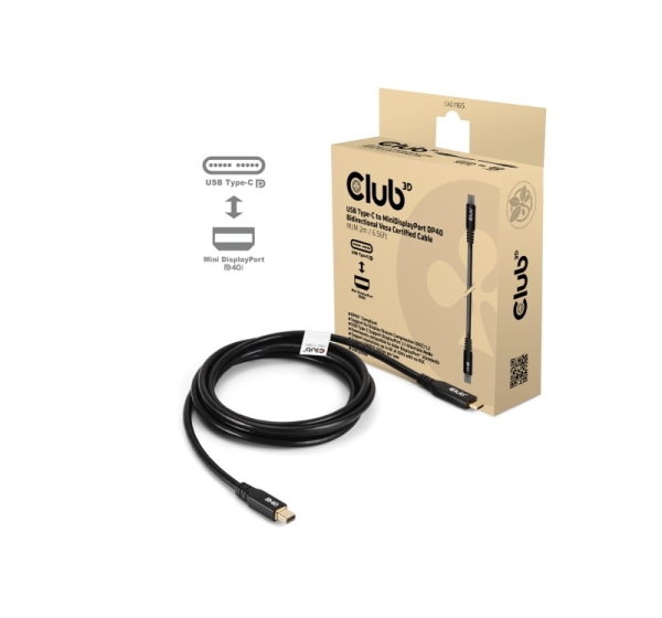 CABLE USB-C TO MINI DP 1.2M/M/M CAC-1561 CLUB3D