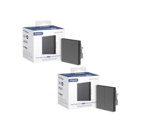 SMART HOME WIRED SWITCH SINGLE/GREY WS-EUK01-G AQARA