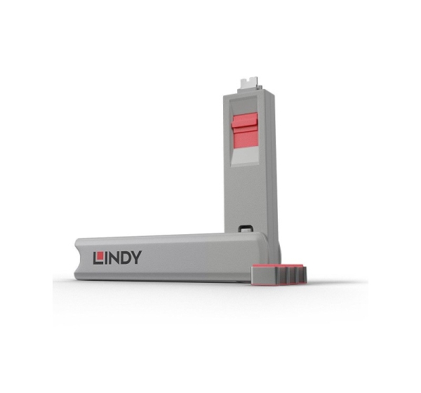 USB PORT TYPE-C BLOCKER 4PACK/PINK 40425 LINDY