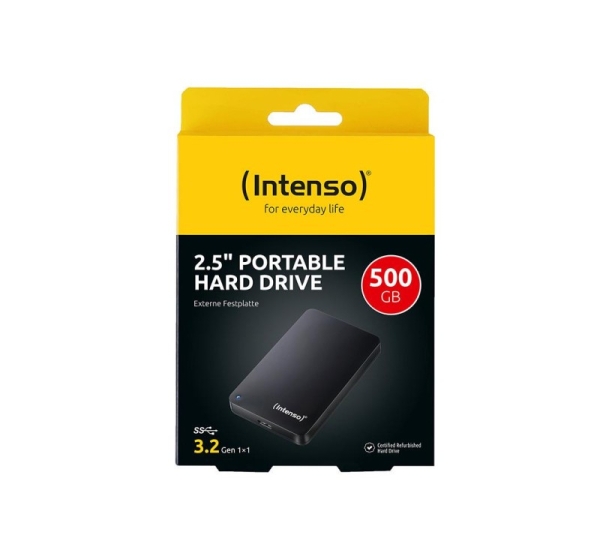 External HDD|INTENSO|500GB|USB 3.0|Colour Black|6021530