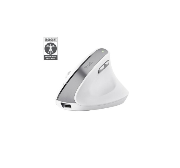 MOUSE USB OPTICAL WRL BAYO II/ERGO WHT 25398 TRUST