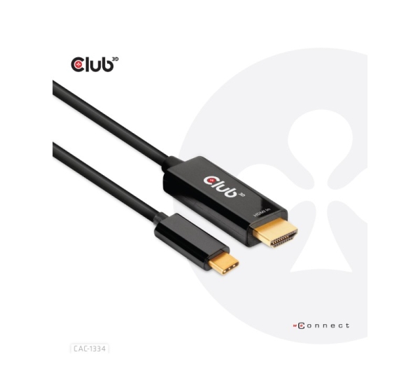 CABLE HDMI TO USB-C 1.8M/M/M CAC-1334 CLUB3D