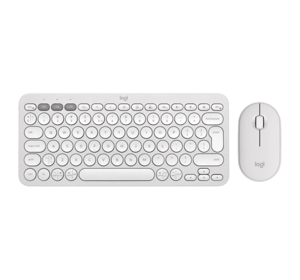 KEYBOARD +MOUSE COMBO PEBBLE 2/WHITE 920-012240 LOGITECH