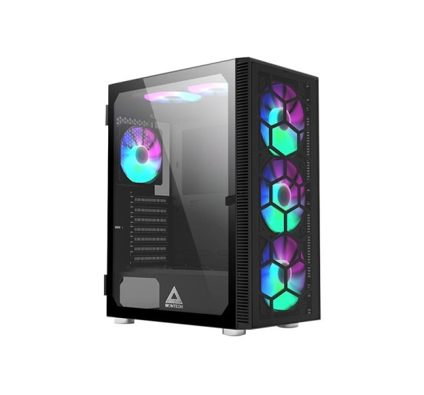 Case|MONTECH|X3 Glass|MidiTower|Not included|Colour Black|X3GLASS(B)