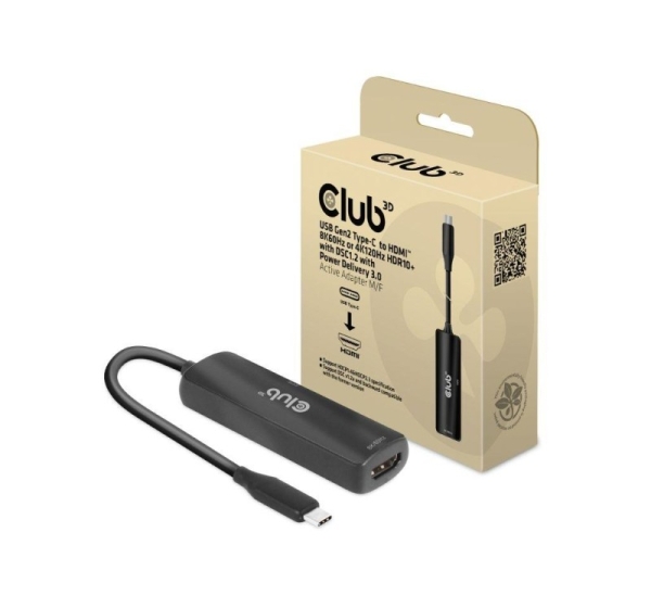 I/O ADAPTER USB-C TO HDMI/M/F CAC-1588 CLUB3D