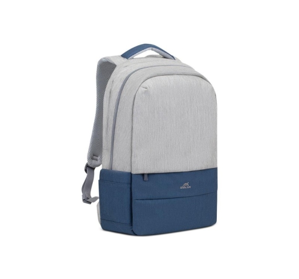NB BACKPACK ANTI-THEFT 17.3"/7567 GREY/DARK BLUE RIVACASE