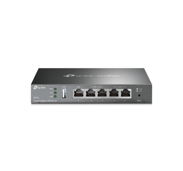 NET ROUTER 1000M 5P VPN/OMADA ER605 TP-LINK