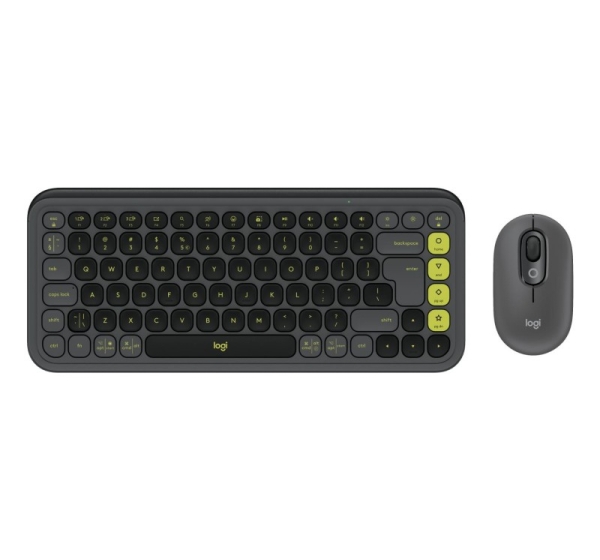 KEYBOARD +MOUSE COMBO POP ICON/GR/GREEN 920-013140 LOGITECH
