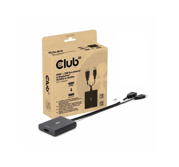 I/O ADAPTER DP TO USB/HDMI/M/F CAC-1335 CLUB3D