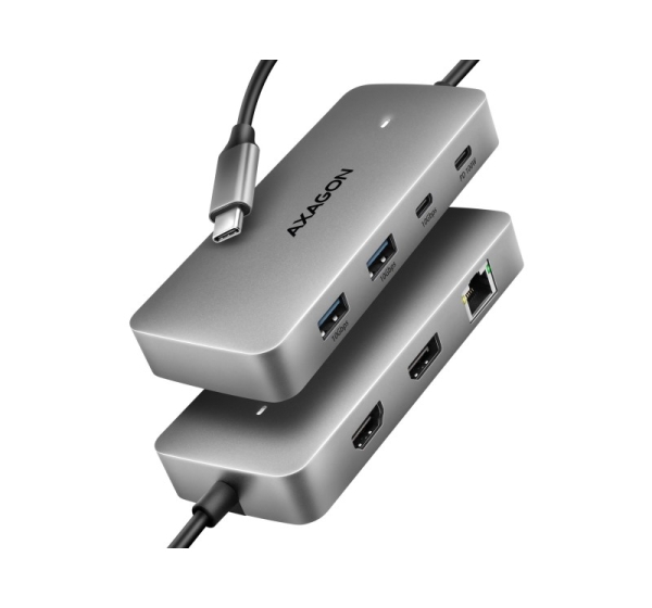 I/O HUB USB-C 3P HDMI DP/0.15M HMC-CUB83X2 AXAGON