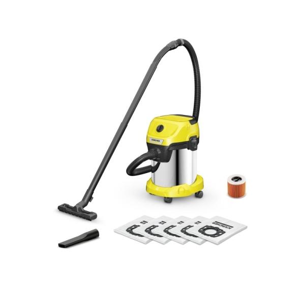 Vacuum Cleaner KARCHER Wet and dry vacuum cleaner WD 3 S V-17/4/20 + 4 FB 1000 Watts