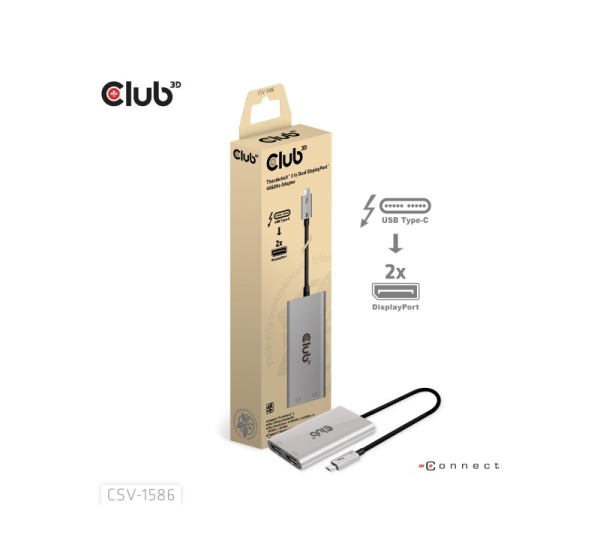 I/O ADAPTER THUNDERBOLT TO DP/CSV-1586 CLUB3D