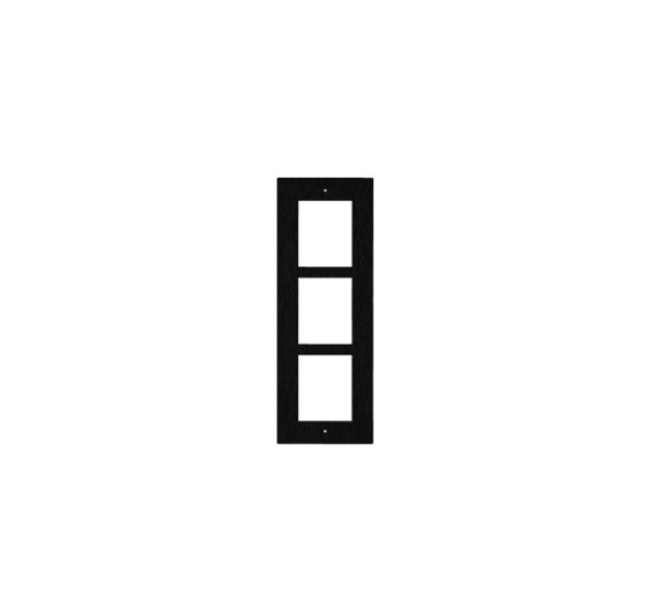 ENTRY PANEL 3MOD. FLUSH FRAME/BLACK/ IP VERSO 9155013B 2N