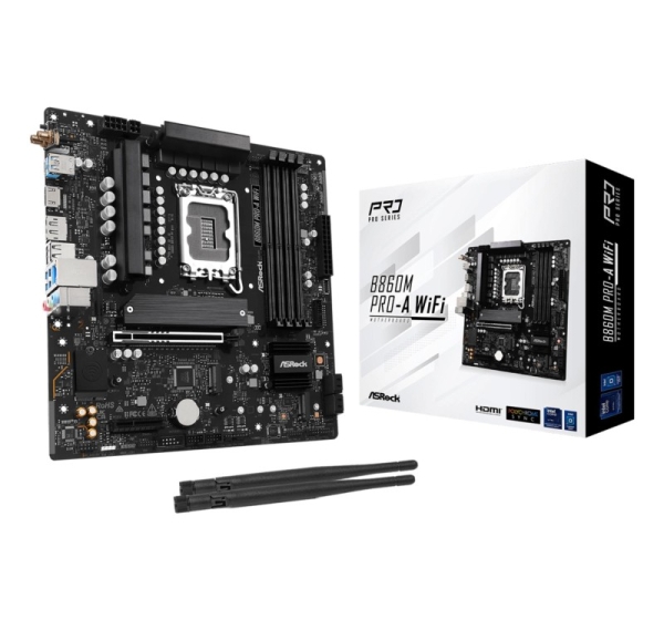 Mainboard|ASROCK|Intel B860 Express|LGA1851|Micro-ATX|Memory DDR5|Memory slots 4|B860MPRO-AWIFI