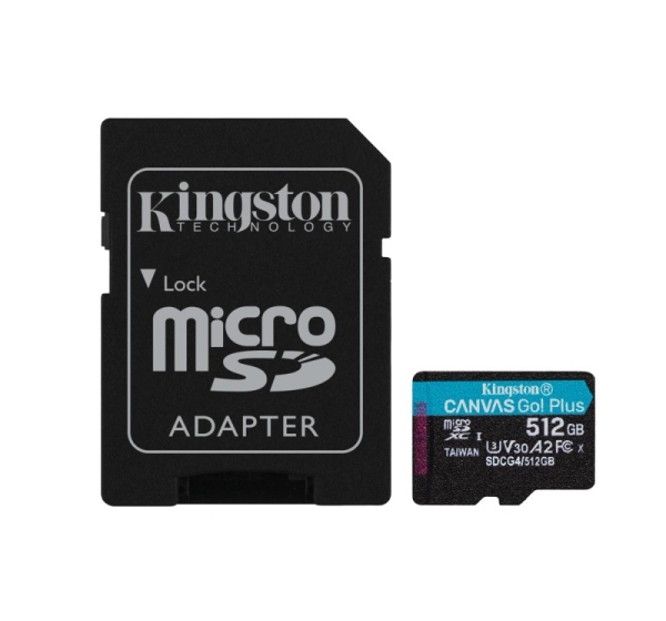 MEMORY MICRO SDXC 512GB UHS-I/W/A SDCG4/512GB KINGSTON
