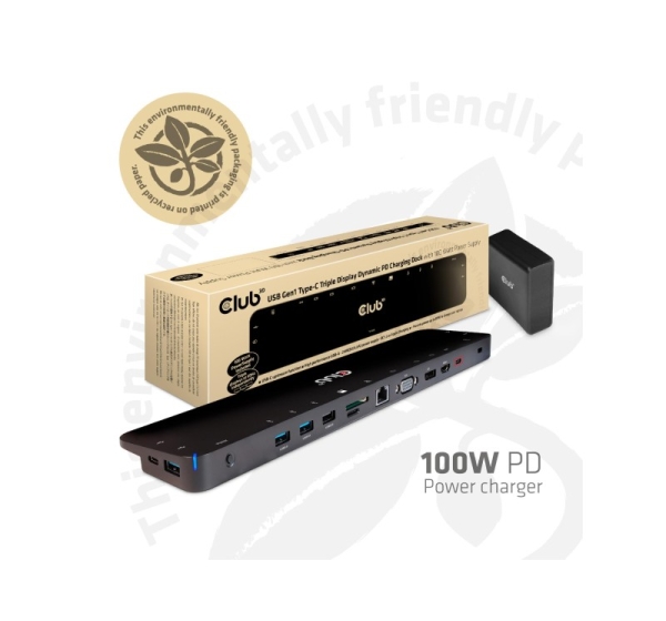 NB ACC DOCKING STATION/USB-C 100W CSV-1564W100 CLUB3D