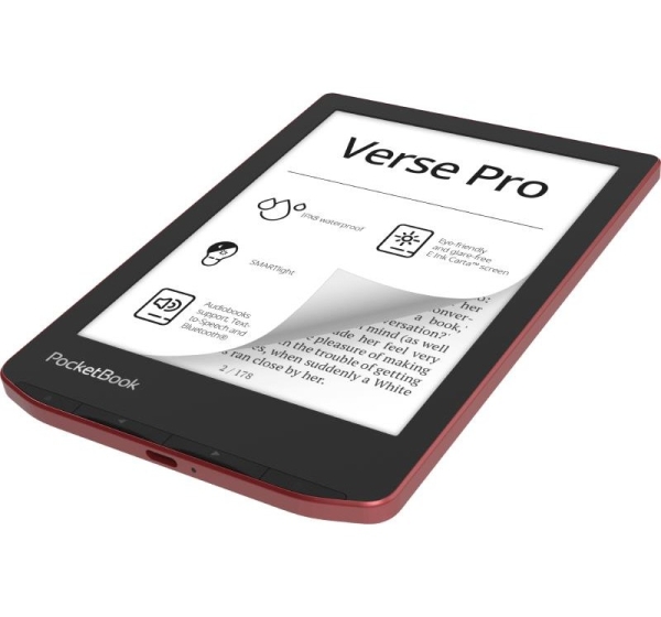 E-Reader|POCKETBOOK|Verse Pro|6"|1072x1448|1xUSB-C|Wireless LAN|Bluetooth|Red|PB634-3-WW