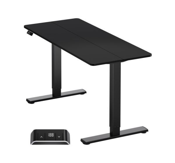 DESK MOTORISED/BLACK WDT221E-B ONKRON