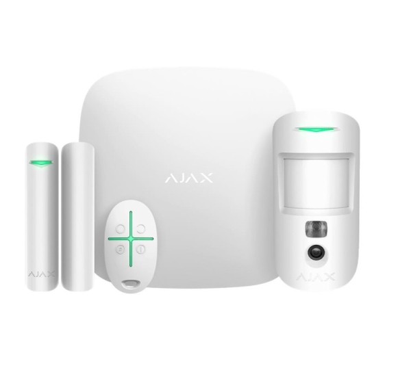 ALARM SECURITY STARTERKIT CAM/HDR WHITE 156253 AJAX