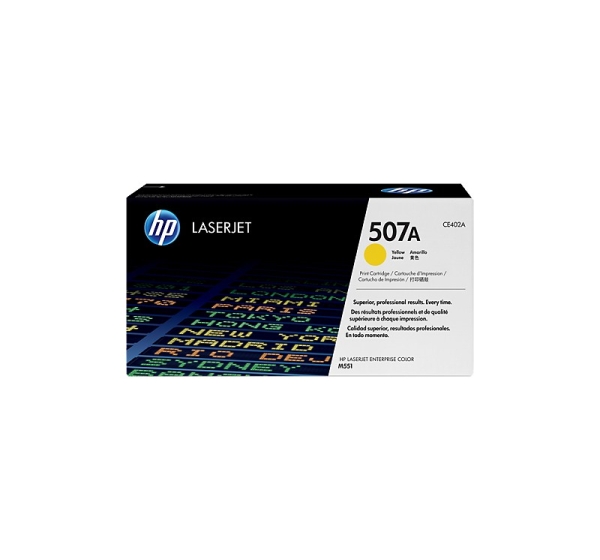 HP 507A cartridge, yellow