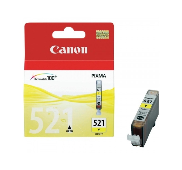 Canon CLI-521Y ink cartridge, yellow