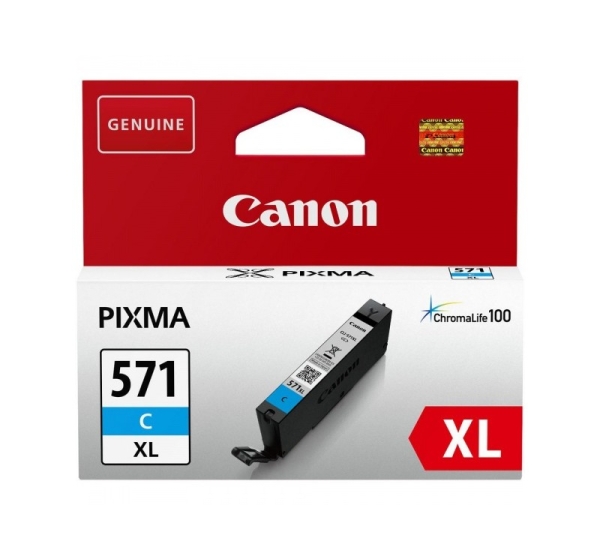 Canon CLI-571XLC ink cartridge, cyan
