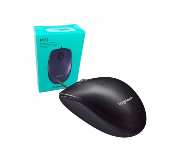 Logitech M90 - Optical mouse - grey