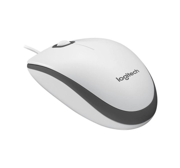 Logitech M100 - Optical mouse - white