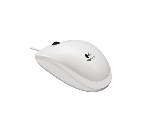 Logitech B100 - Optical mouse - white