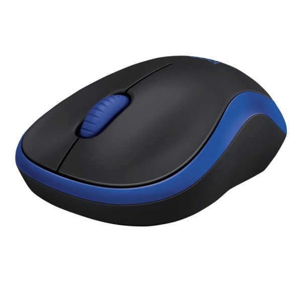 Logitech M185 - Optical mouse - blue/black