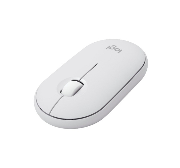 Logitech M350s - Optical mouse - Pebble 2 - tonal white