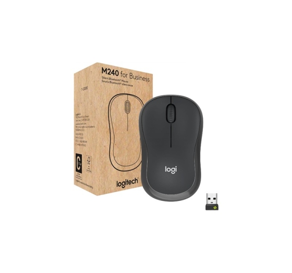 Logitech M240 for business - Optical mouse - graphite