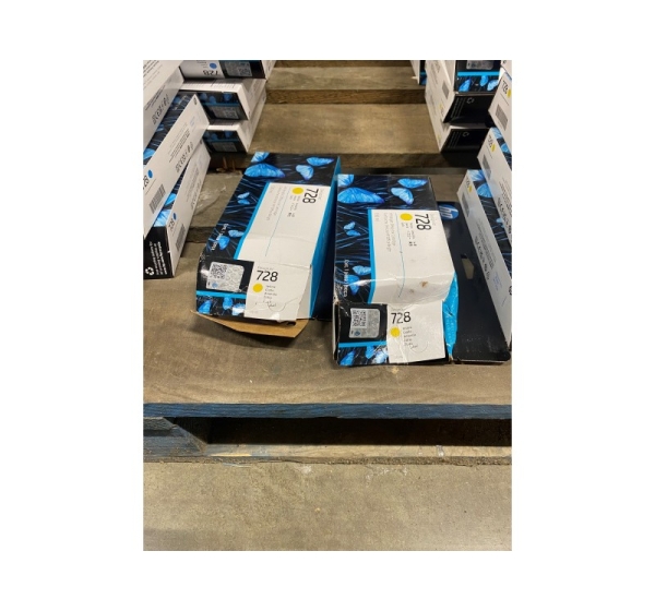 HP F9J65A ink cartridge No. 728, high capacity yellow, B grade