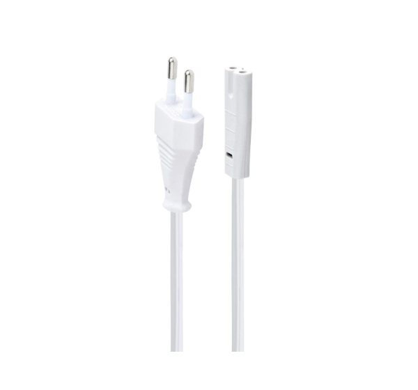 CABLE POWER EU 1.8M/WHITE PC-184/2-W GEMBIRD
