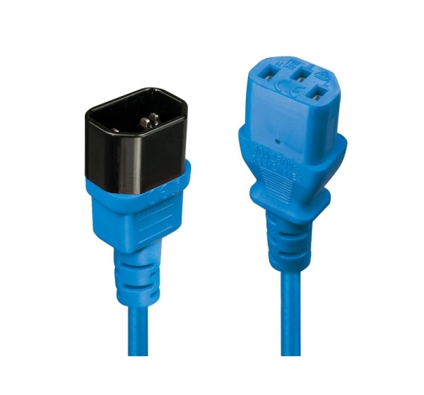 CABLE POWER IEC EXTENSION 2M/BLUE 30472 LINDY