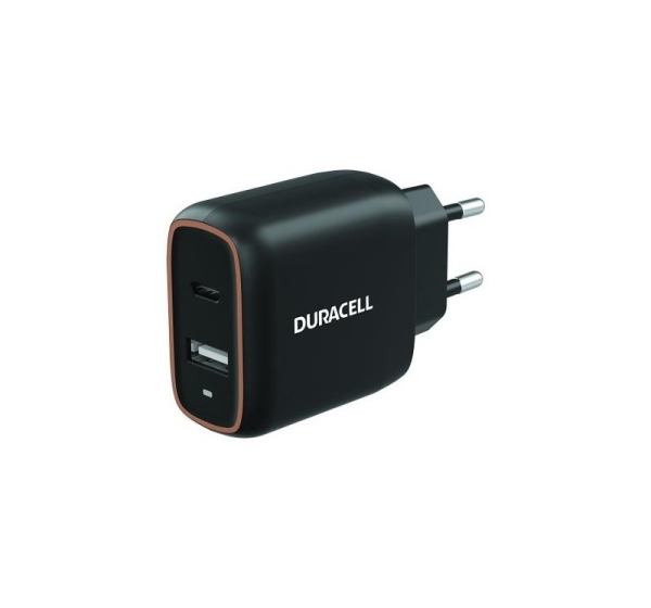 MOBILE CHARGER WALL 20W/BLACK DRACUSB19-EU DURACELL