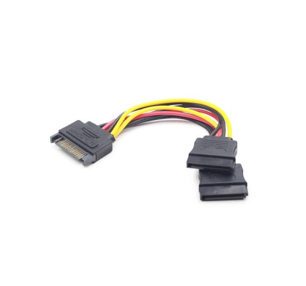 CABLE POWER SPLITTER SATA/0.15M CC-SATAM2F-01 GEMBIRD