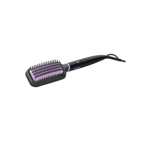 Philips Heated Straigthening Brush BHH880/00,ceramic coating,heated and nylon bristle design for best results,thermo sensor for EHD,2 temp.
