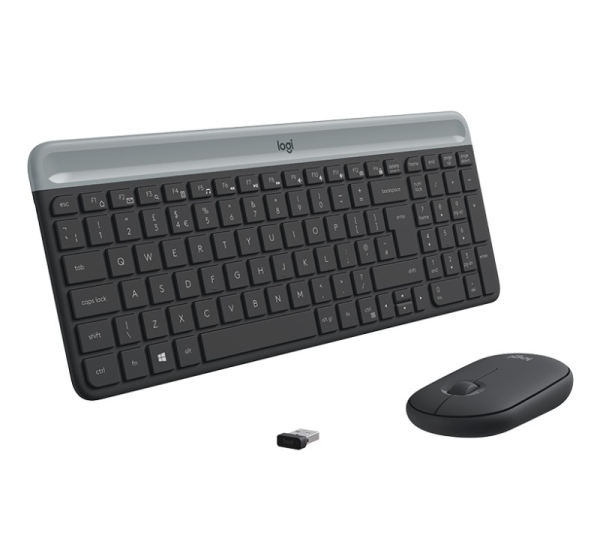 Logitech MK470 Slim Combo Wireless Keyboard + Mouse, US, Graphite 920-009204