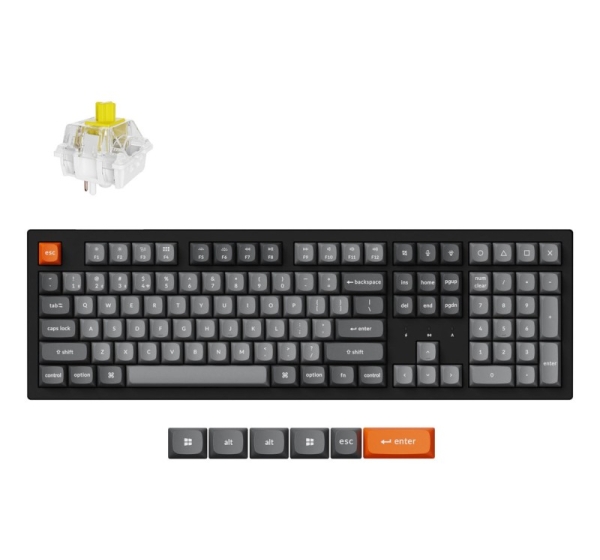 Keychron K10 Max RGB - US Layout - Hot-Swappable Super Banana Wireless Keyboard