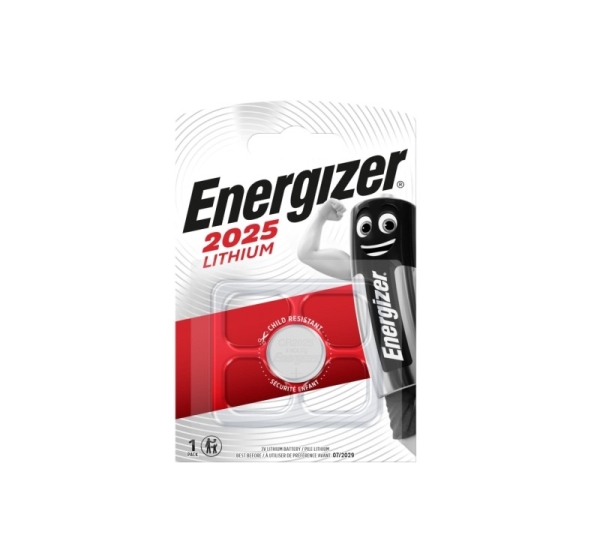 Energizer ® CR2025 batteries 3V Energizer lithium 2025 in a package of 1 pc.