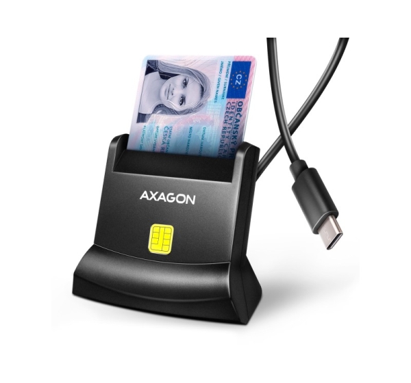 CARD READER STAND SMARTCARD/ID/USB-C 1.2M CRE-SM4NC AXAGON