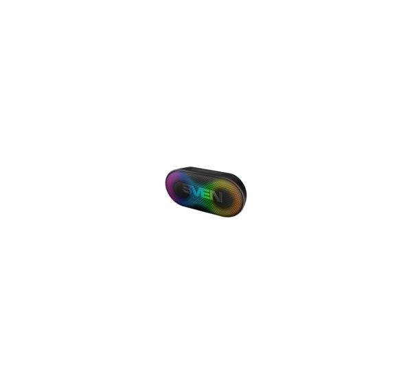 Portable speaker SVEN PS-99, black, power output 10 W (RMS), TWS, Bluetooth, lithium battery